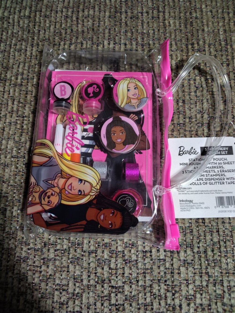 Barbie Stationery Pouch Set Brand New Excellent Condition VERY NICE#308